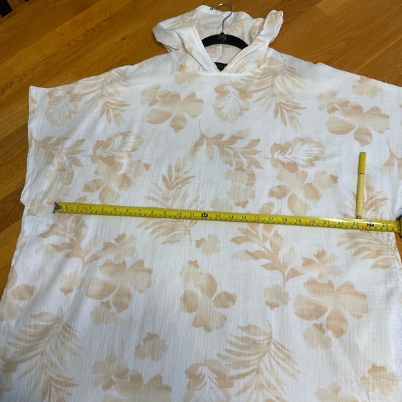 Sanctuary Floral Hooded Gauze Cover-up Size Medium 100%cotton Beach vacation - Picture 7 of 11